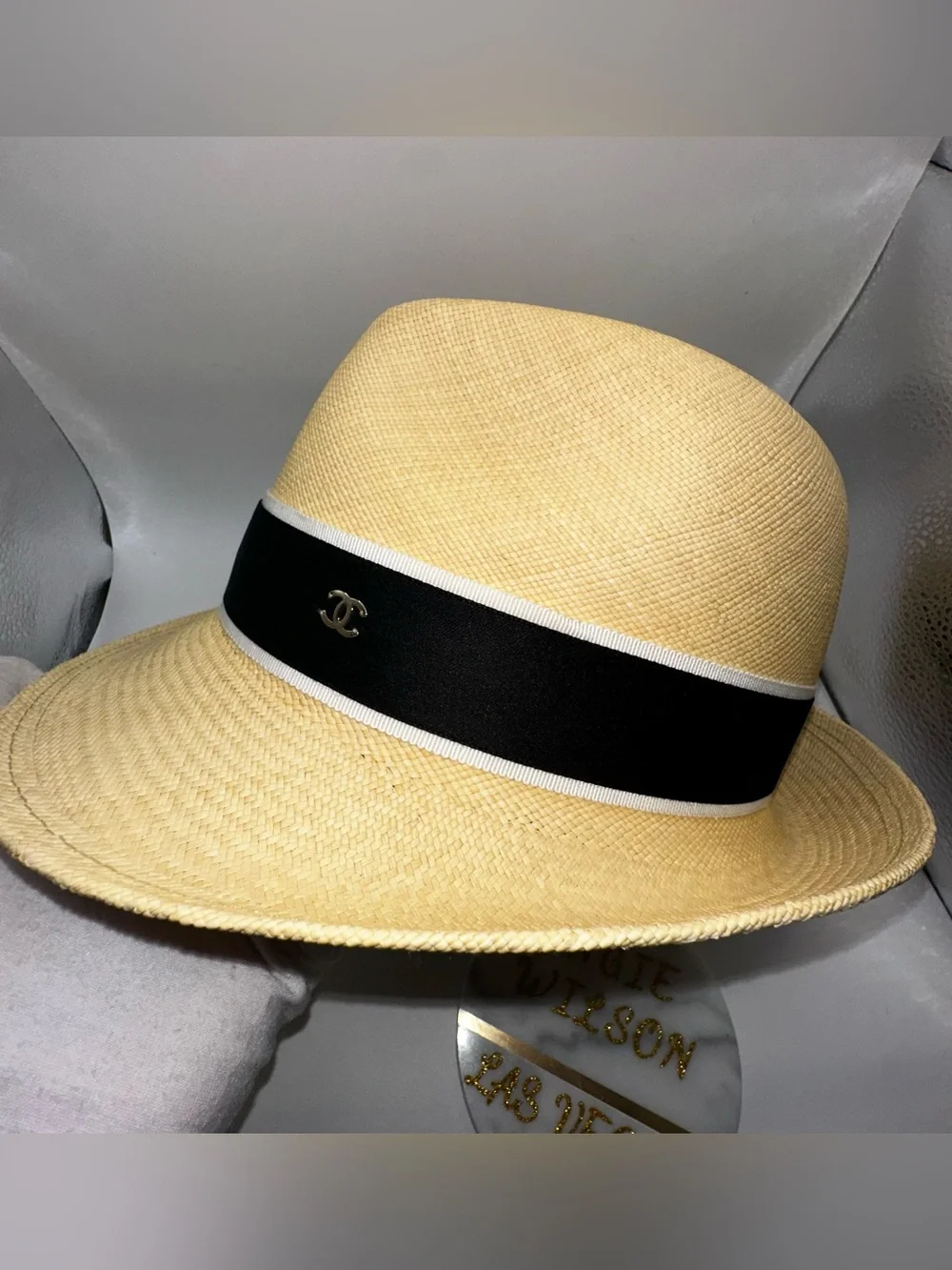 CHANEL classic straw